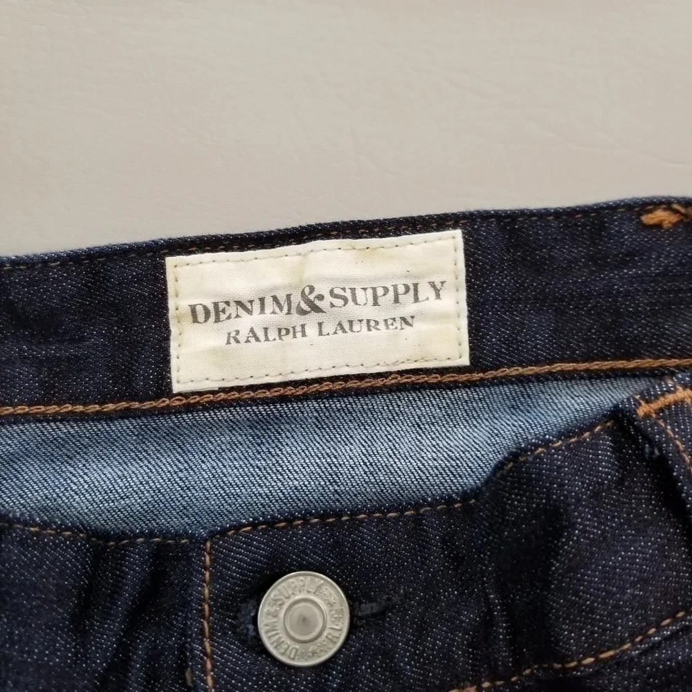 Denim & Supply dark wash button front skirt NWT